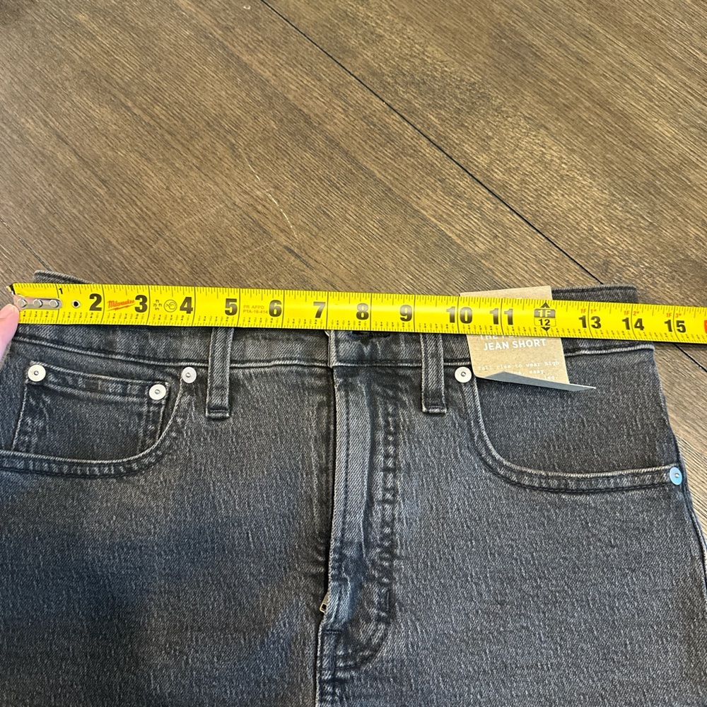 NWT Madewell Black Jean‎ Shorts - Picture 3 of 4
